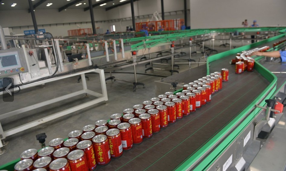 王老吉涼茶生產流水線