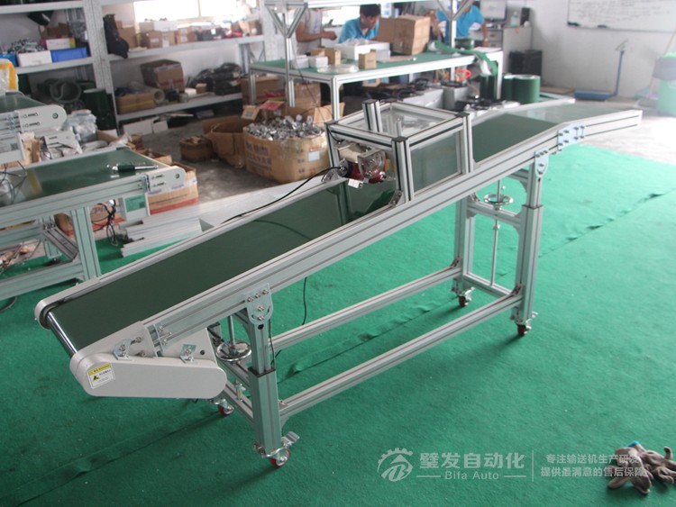 小型皮帶輸送機 配感應夾刀功能型輸送機