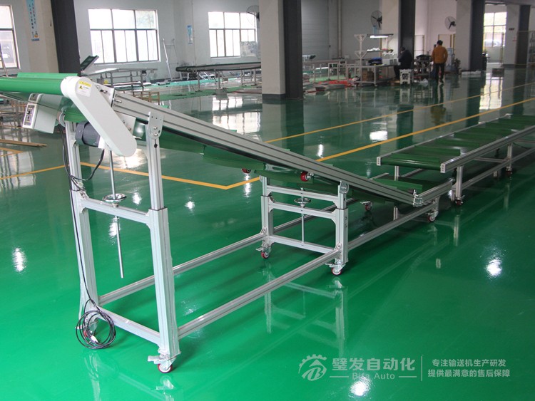 帶擋板直線與爬坡輸送機 帶擋板直線與爬坡輸送機